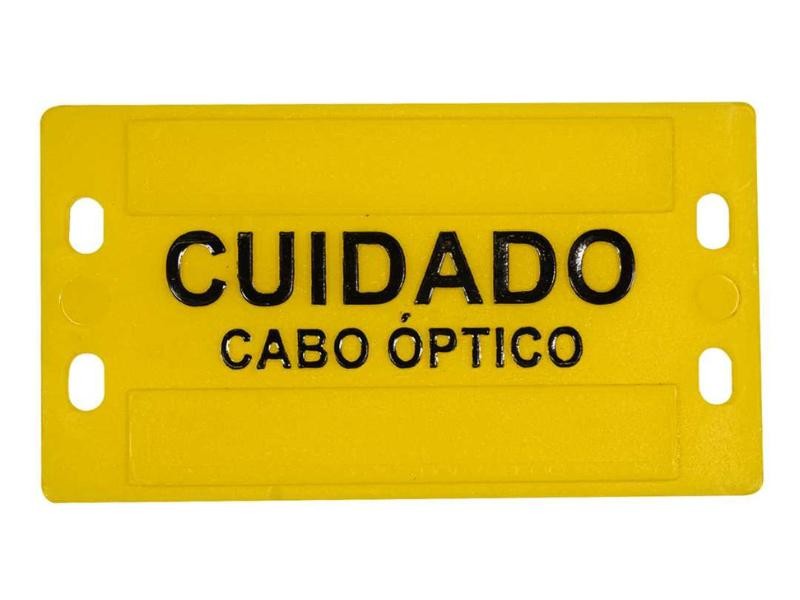 PLAQUETA DE IDENTIFICAÇÃO DE CABO ÓPTICO - PADRÃO